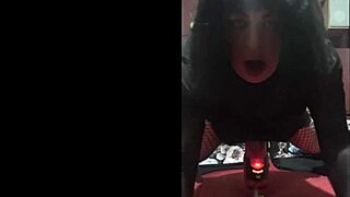 masturbation machine causes cumshot in shy guy