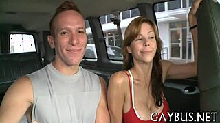 Wild Jock Sucking and Riding Cock in Car Contest