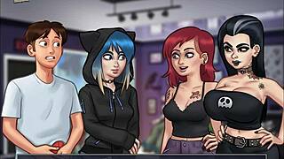 petite ebony teen drilled from behind by huge cock till creampie