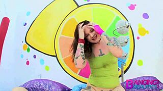 Watch this inked teen 18+ anal gape slut