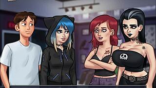 petite ebony teen drilled from behind by huge cock till creampie