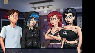 petite ebony teen drilled from behind by huge cock till creampie