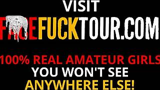 Latina redhead enjoys sloppy throat performance