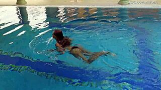 Watch Tiffany Tatum Masturbate by the Pool!