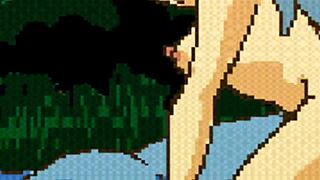 look at these fairies fighting while fingering and licking each other's pussies in this hentai scene