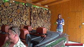 Pretty Redhead Linda Sweet Receives Warm Facial