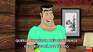 Brazilian gay pornstar engages in detailed sex drawing scenes