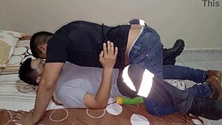 Meeting the delivery guy on a busy day