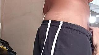 My neighbor's got a twenty-three centimeter monster cock for some interracial bareback kissing and blowjob action