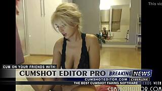 Watch this gorgeous blonde undress on webcam.