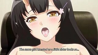 i'm watching enjo kouhai episode 6, this hentai anime is so intense.
