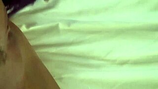 Testing huge vibrator on ripped clothes and tits?