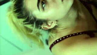 Blonde teen sucked cock in the kitchen 😏