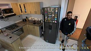 valery garcia gets a great surprise while working as rappi, deepthroating hard