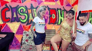 Beatriz Sampaio Gets Fucked Hard in Lesbian Interview!