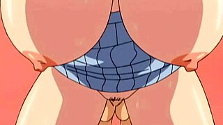 This big tits milf in yellow lingerie is enjoying sex in hentai.