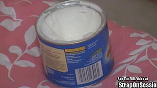 freak with sliced cock pegged by princess