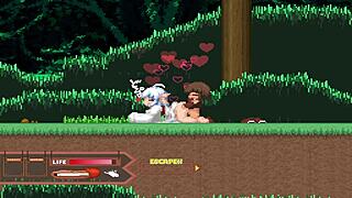 I watch Fobs Yamabiko animation in the forest game