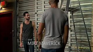 ebony guy gets hairy oral and assfucking from big black cock in interracial gay scene