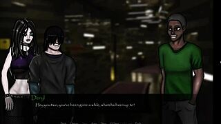 i shoved my big cock into that monster's mouth in superhuman 1, with big tits bouncing