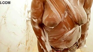 Hey, Indian Hyderabad Aunty, Showing Off in the Shower?