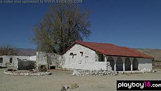 Watch Playboy Model Chelsie Aryn Stripping Nude In The Desert Outdoors?