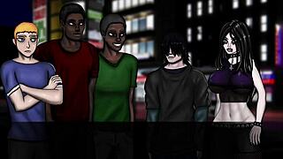 i shoved my big cock into that monster's mouth in superhuman 1, with big tits bouncing