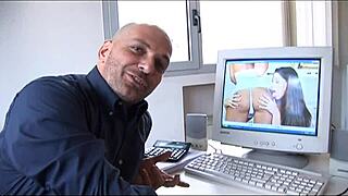 Brunette Naive with Her Friend in Lesbian Scene!