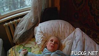 Bouncing hard on schlong caught by hidden spycam