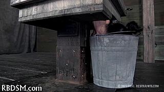 Hey, check out this lusty caning for a tough hottie!