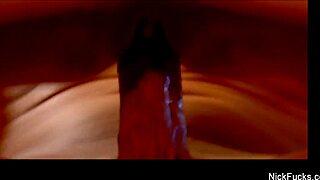 that sexy brunette babe got nailed by nick