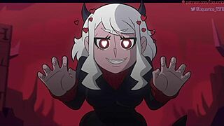 Modeus 淫荡恶魔 Helltaker 深喉怪物鸡巴