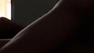 intense netflix and chill with skinny blonde