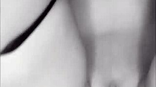 I lick her beautiful ass before she bends over for doggystyle. Huge cock cums on her belly.