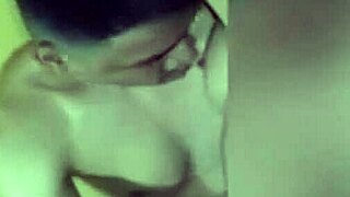 I love how this horny prostitute sucks my big cock with her big tits bouncing