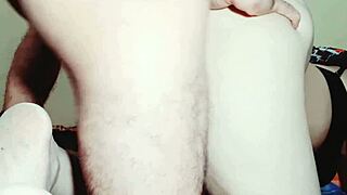 that big cock fingering her clear pussy up close