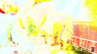 On A Sunny Roof A Pregnant Redhead Gets Banged Until Getting Cum On Her Belly