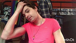 Gay Twink Niko Springs Strip Teases And Shows Off His Big Cock