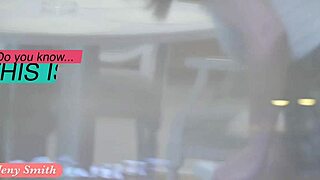 Spying on Jeny Smith Taking Nude Selfies Through Her Window in a Miniskirt