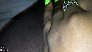 fingering my tight black creamy pink pussy