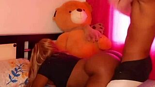 my stepsister wakes up super horny and gets fucked rough with deepthroat and creampie