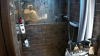 Two Girlfriends Shower Naked