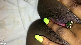 fingering my tight black creamy pink pussy