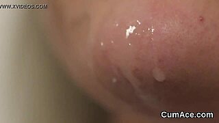 The wicked honey RECEIVES a SPERM LOAD on her FACE while SWALLOWING all the JIZZ
