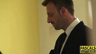 real amateur gets bound and throats dick with toys