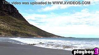 Gloria Sol Shows Her Amazing Curvy Natural Body Outdoors in Lingerie