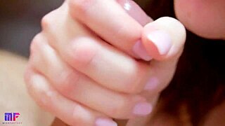 gentle juicy blowjob oral creampie