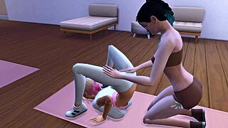 Lesbian Friends Lick Pussy in Sims!