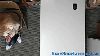 I caugh this blonde teen thief and gived her a facial cumshot in my house, it was so hardcore and real.