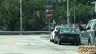 i spied on that tight pussy blonde teen hitchhiker and fucked her pov style